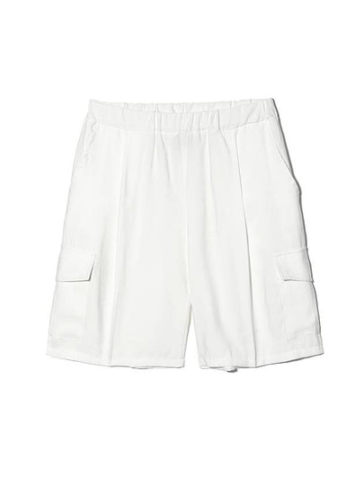 Bamboo Cargo Shorts Ivory - LMN3011 - BALAAN 2