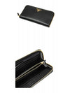 Vitello Leather Long Wallet Black - PRADA - BALAAN 6