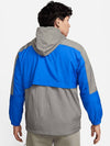 NIKE NSW Woven Hooded Jacket Flat Pewter Hyper Royal Asia FD0947 029 - NIKE - BALAAN