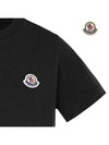 Kids Short Sleeve T Shirt Black 8C00007 83907 999 12A 14A - MONCLER - BALAAN 5