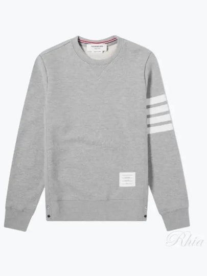 4 Bar Loopback Jersey Sweatshirt Light Grey - THOM BROWNE - BALAAN 2