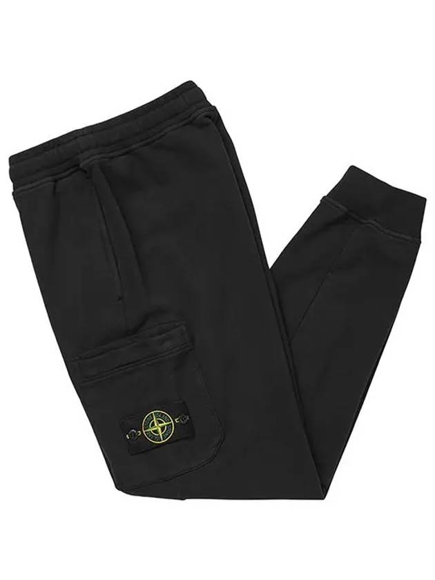 Wappen Patch Cargo Jogger Track Pants Black - STONE ISLAND - BALAAN 2