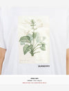 Botanical Sketch Cotton Overfit Short Sleeve T-Shirt - BURBERRY - BALAAN.
