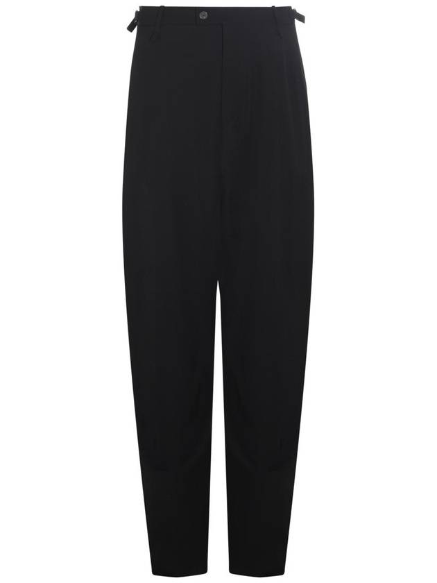 23 fw Black Wool Viscose Blend Pants 768544TPT031000 B0480786400 - BALENCIAGA - BALAAN 1