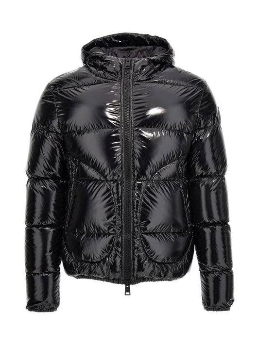 Men's Gloss Regular Fit Bomber Jacket Black - HERNO - BALAAN 1