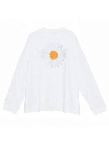 Peace Minus One Crew Neck Long Sleeve T-Shirt White - NIKE - BALAAN 1