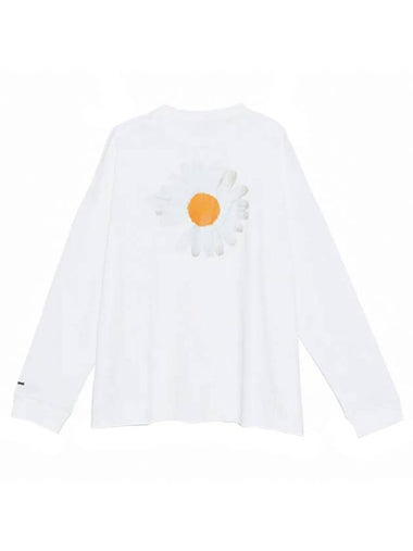 Peace Minus One Crew Neck Long Sleeve T-Shirt White - NIKE - BALAAN 1