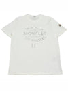 Metallic California Logo Short Sleeve T Shirt White - MONCLER - BALAAN 2