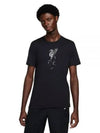 Liverpool Crest Short Sleeves T Shirt Black - NIKE - BALAAN 2