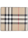 Check Half Wallet Beige - BURBERRY - BALAAN 5