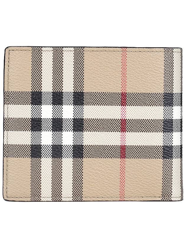 Check Half Wallet Beige - BURBERRY - BALAAN 5