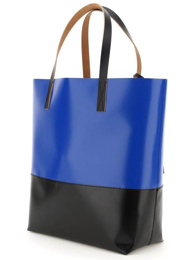 Tribeca Shopping Tote Bag Blue Black - MARNI - BALAAN 3