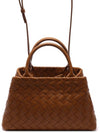 Intrecciato Rome Leather Tote Bag Brown - BOTTEGA VENETA - BALAAN 3