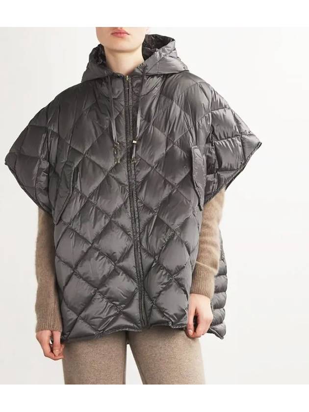 TREMAN Cape padded jacket gray - MAX MARA - BALAAN 2