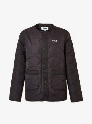 Wave Quilted Jacket BLK - FILA - BALAAN 1