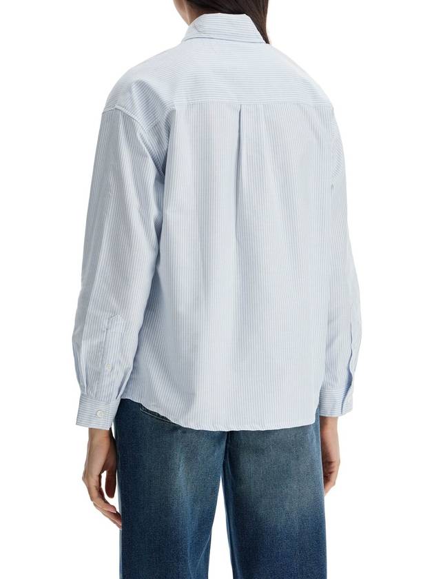 Boyfriend Long Sleeve Shirt Blue - A.P.C. - BALAAN 4