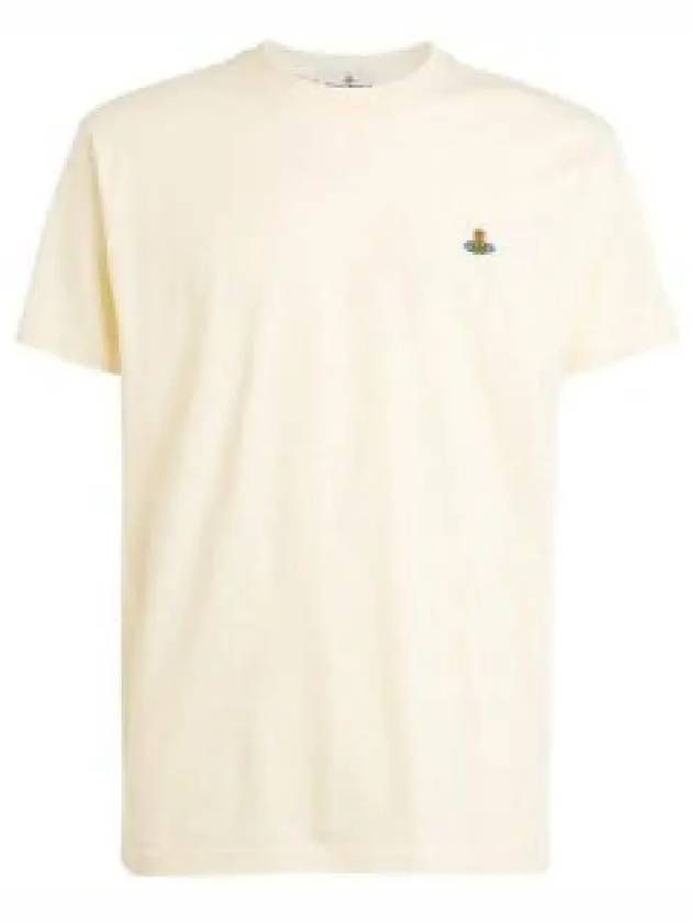 ORB Logo Cotton Short Sleeve T-Shirt Ivory - VIVIENNE WESTWOOD - BALAAN 2