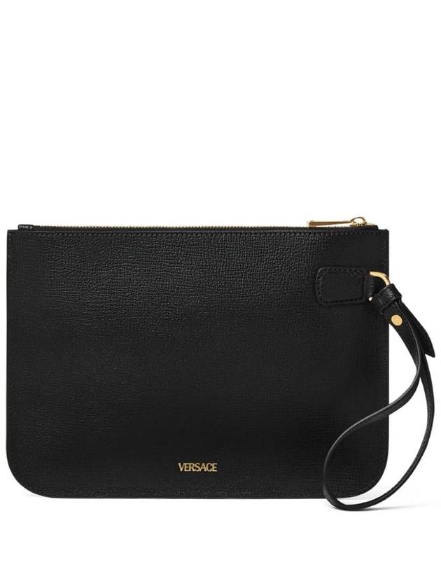 Medusa plaque leather clutch 10161141A10544 - VERSACE - BALAAN 3