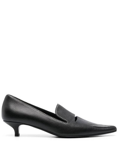 The Cut-Out Kitten Loafers Black - TOTEME - BALAAN 2