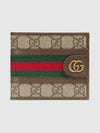 Ophidia GG Half Wallet Beige Ebony - GUCCI - BALAAN 2