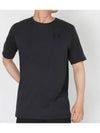 Small logo men s women short sleeve t shirt black 1326799 001 - UNDER ARMOUR - BALAAN 2