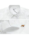 Fox Head Long Sleeve Shirt White - MAISON KITSUNE - BALAAN 3