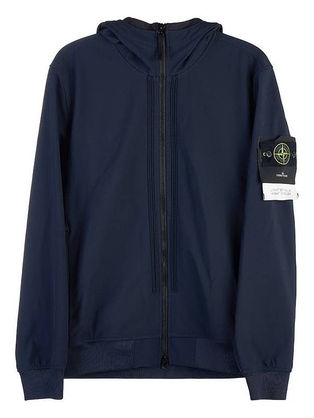 Wappen Patch Soft Shell Hooded Jacket Navy - STONE ISLAND - BALAAN 2