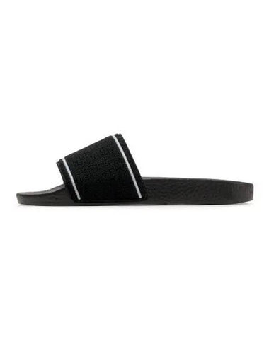 Signature Pony Terry Slides Black - POLO RALPH LAUREN - BALAAN 1