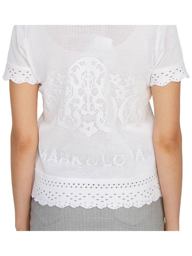 Golf wear women s short sleeve knit MLW 3A AB04 WHITE - MARK & LONA - BALAAN 11