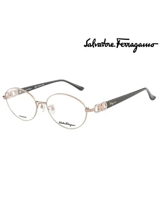 Ferragamo Glasses Frame SF2541RA 705 Round Titanium Women s - SALVATORE FERRAGAMO - BALAAN 1