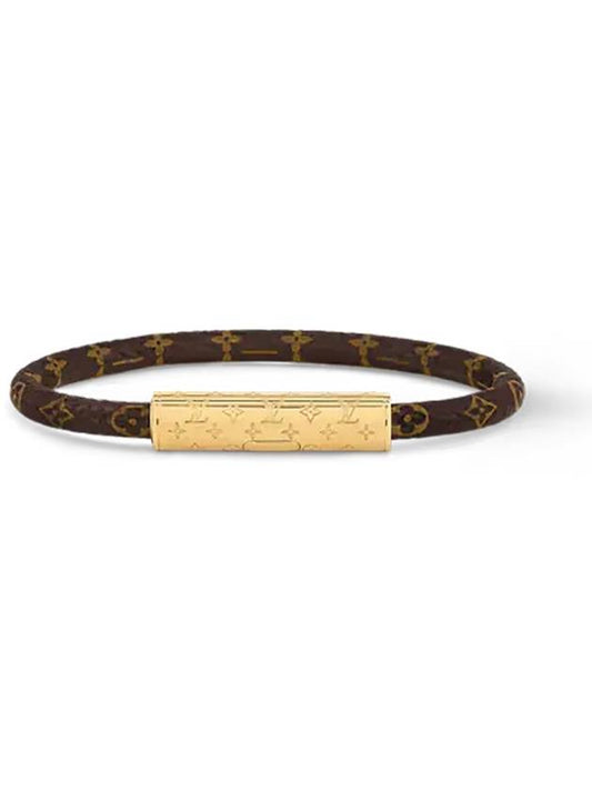 LV Confidential Canvas Bracelet Gold Brown - LOUIS VUITTON - BALAAN 2