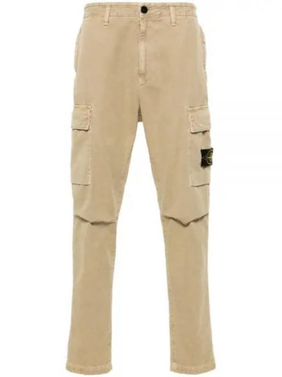 Compass Badge Cargo Straight Pants Beige - STONE ISLAND - BALAAN 2