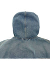 washed effect denim hood blue - BALENCIAGA - BALAAN 8