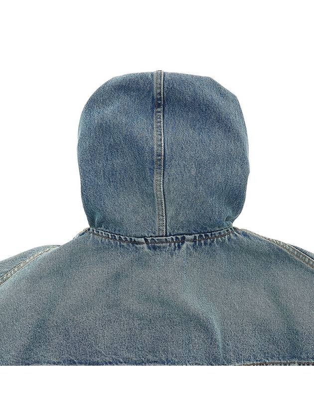 washed effect denim hood blue - BALENCIAGA - BALAAN 8