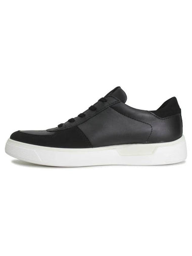 Street Tray Low Top Sneakers Black - ECCO - BALAAN 1