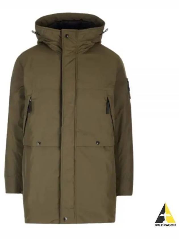 Wappen Patch Twill Down Parka Khaki - STONE ISLAND - BALAAN 2