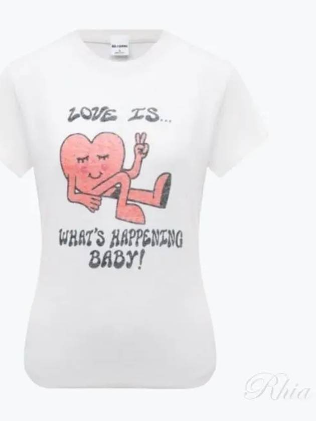 Love Is What Happen Baby Short Sleeve T-Shirt White - RE/DONE - BALAAN 2