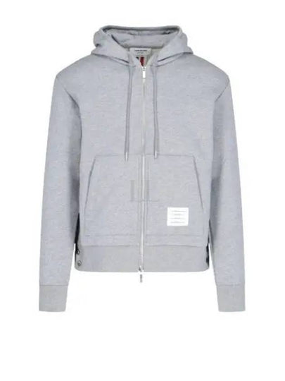 Men's Center Back Stripe Logo Patch Hoodie Grey - THOM BROWNE - BALAAN 2