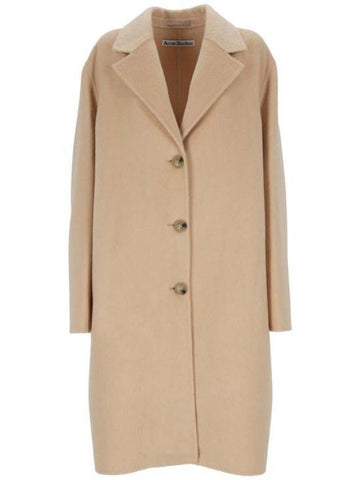 Button-Up Single Coat Beige - ACNE STUDIOS - BALAAN 1