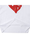 Pedro Heart Logo Printing Short Sleeve T-Shirt White - OFF WHITE - BALAAN 8