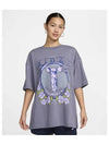 Sportswear Essentials Oversized T Shirt W Light Carbon Lilac HQ3011 003 - NIKE - BALAAN 2