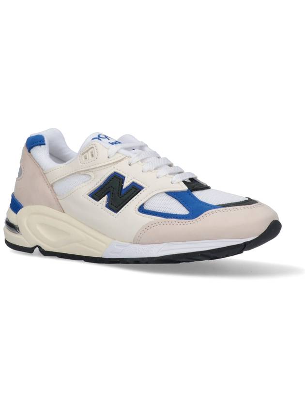 990v2 Low Top Sneakers Blue White - NEW BALANCE - BALAAN 3