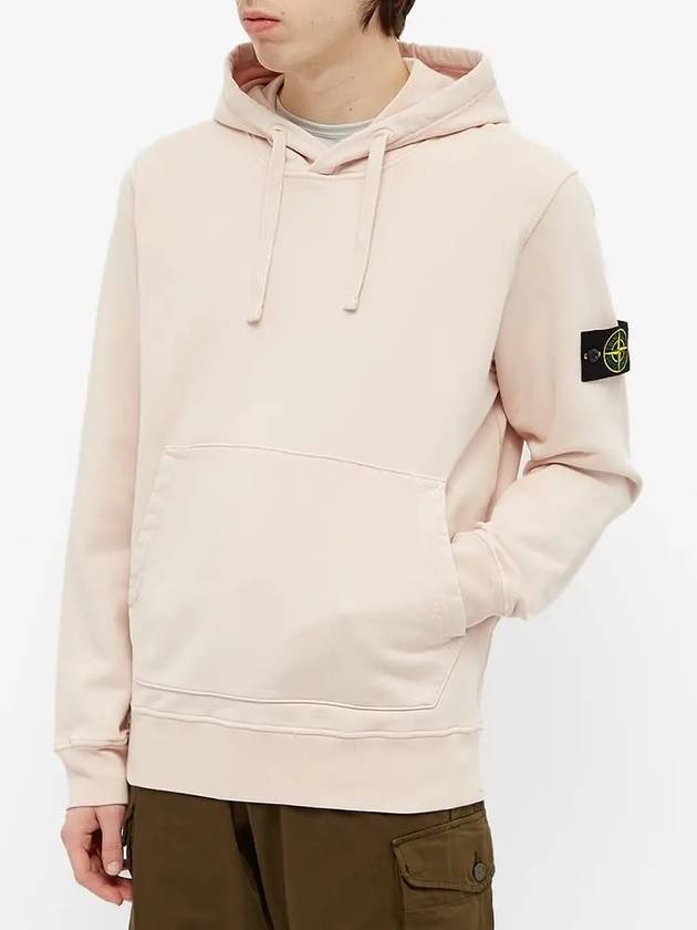 Wappen Patch Cotton Hoodie Pink - STONE ISLAND - BALAAN 5