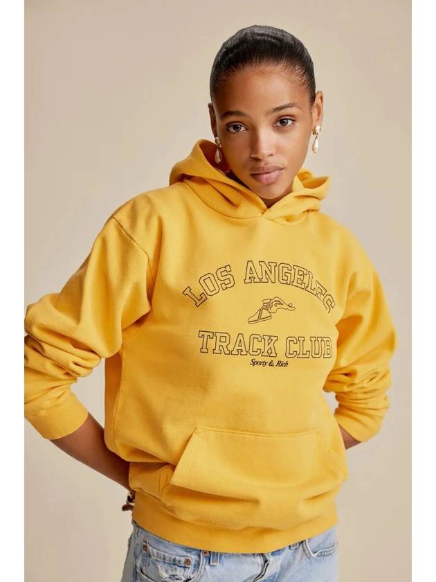 Track Club Logo Print Hoodie HO631GO - SPORTY & RICH - BALAAN 9