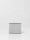 Men's Embossed Logo Calf Leather Half Wallet Grey - MULBERRY - BALAAN 1