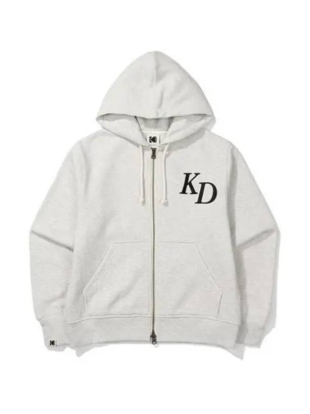 KODAK Essential Brushed Crop Hood Zip up Women M GRY - KODO - BALAAN 1