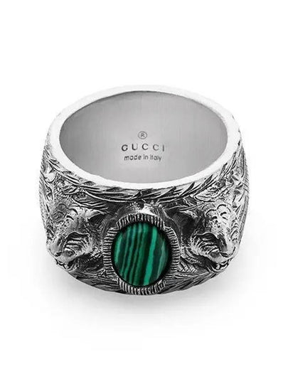 Garden Feline Head Ring Silver - GUCCI - BALAAN 2