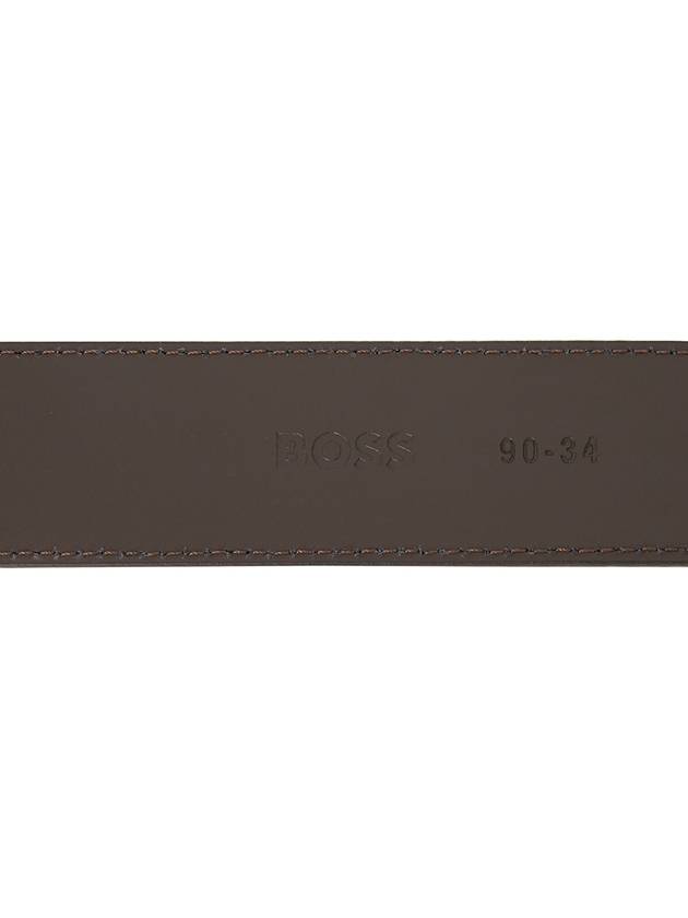 Logo Buckle Leather Belt Brown - HUGO BOSS - BALAAN 7