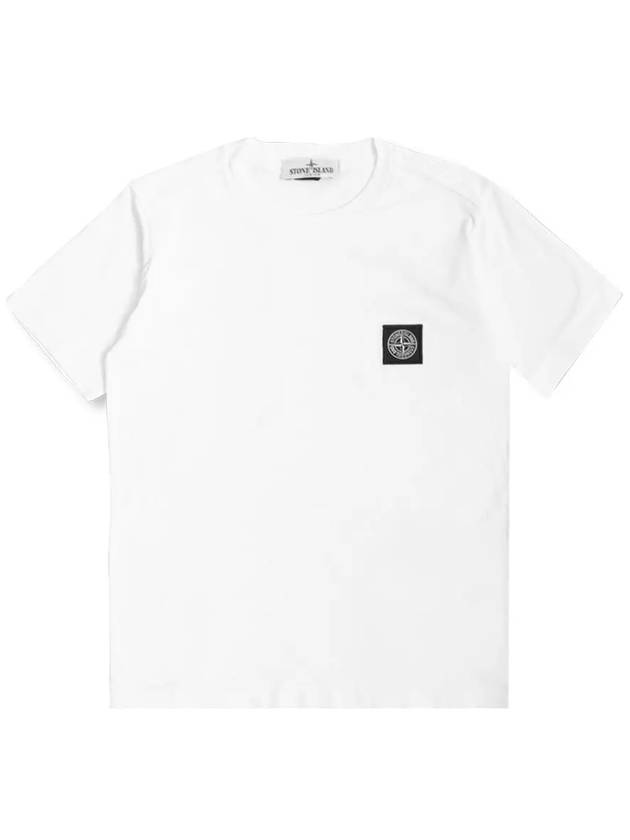 Kids Logo T Shirt White 801620147 V0001 - STONE ISLAND - BALAAN 1