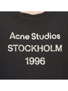 Logo Print Cotton Short Sleeve T-Shirt Fade Black - ACNE STUDIOS - BALAAN 9